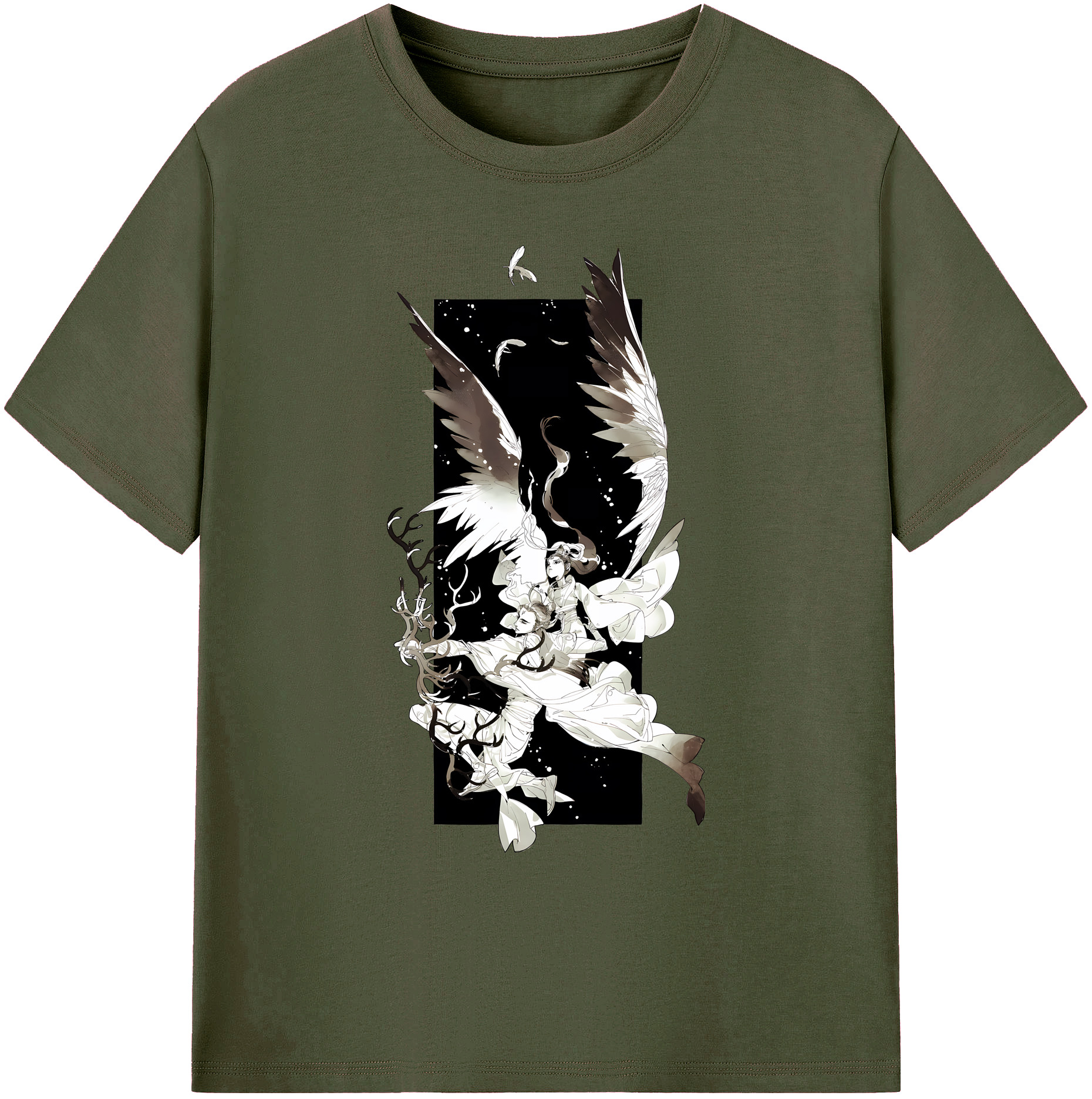 （画像用） Ne Zha 2 ナタ 魔童の大暴れ 綿100％ メンズ半袖Tシャツ｜肌触りやわらか＆通気性